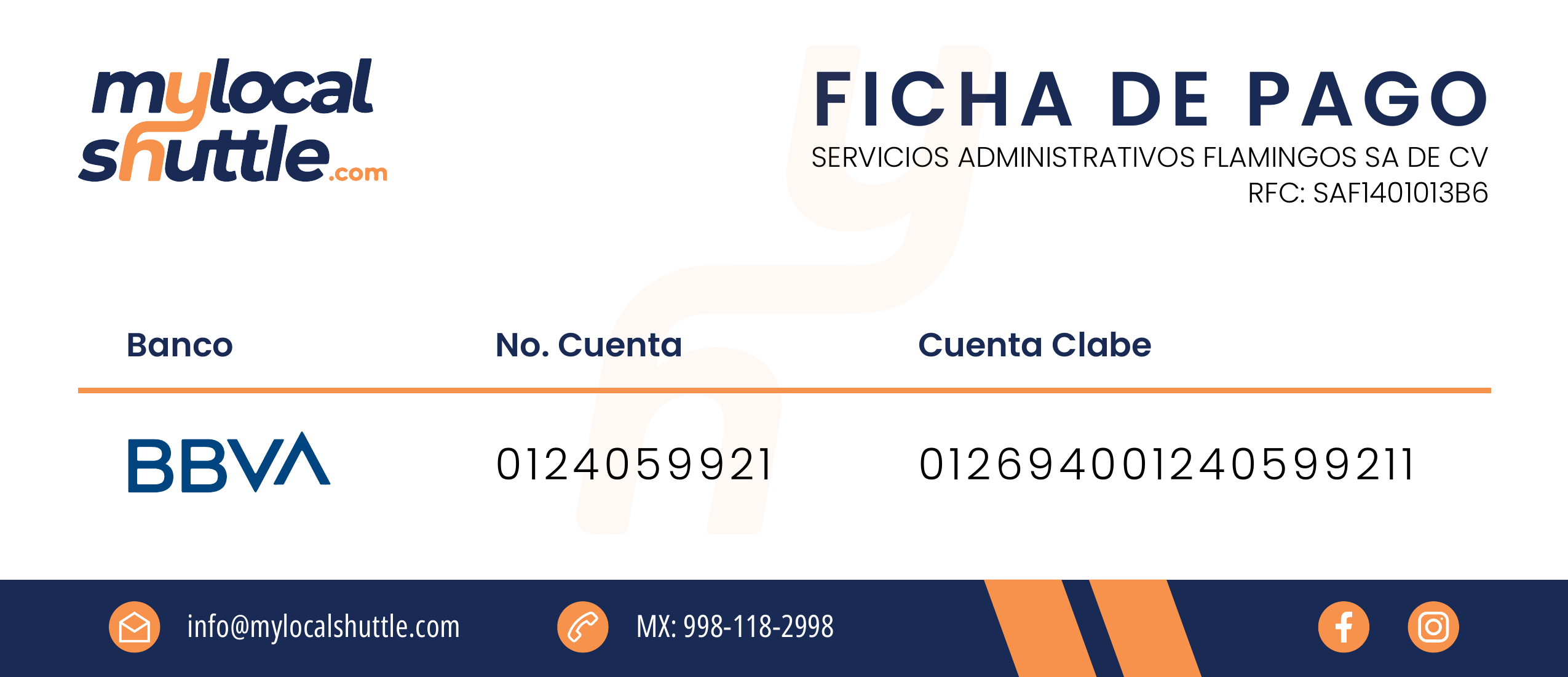 Ficha de pago